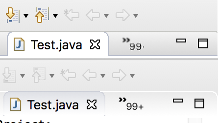 Truncated number of tabs before and after