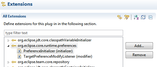 Extensions editor enhancements