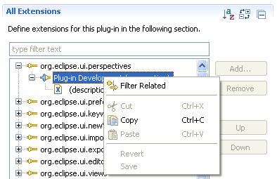 Extensions editor enhancements