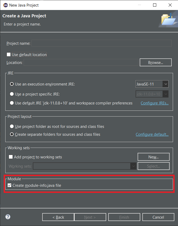 screenshot showing a static import search filter