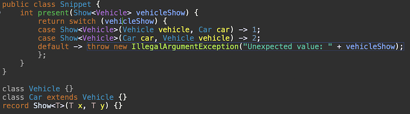 result of add default case quick fix