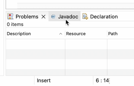 Hovering over tabs