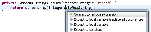 Integer::toHexString