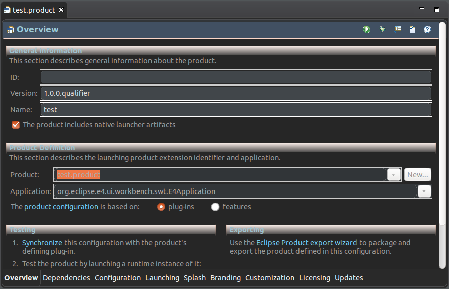 Section in the dark theme before M5