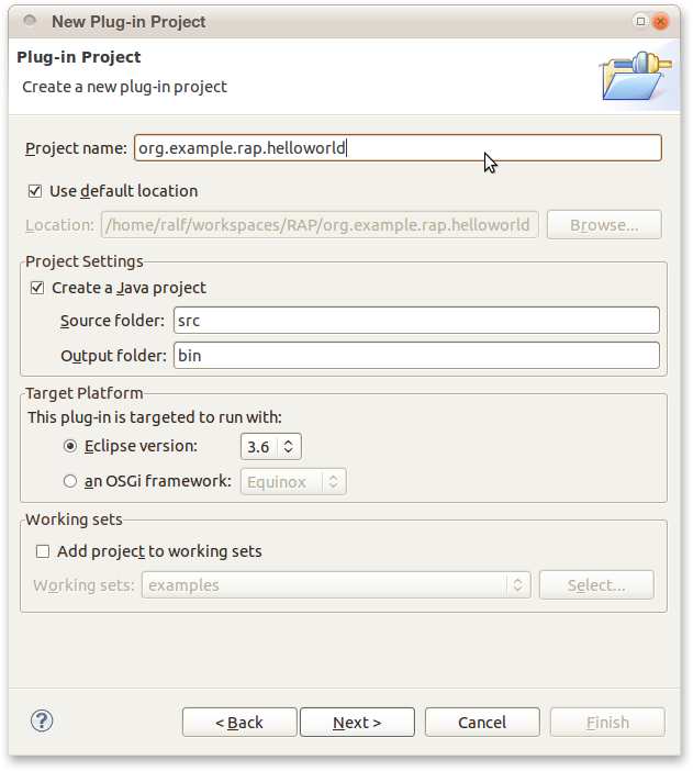 New Project Wizard